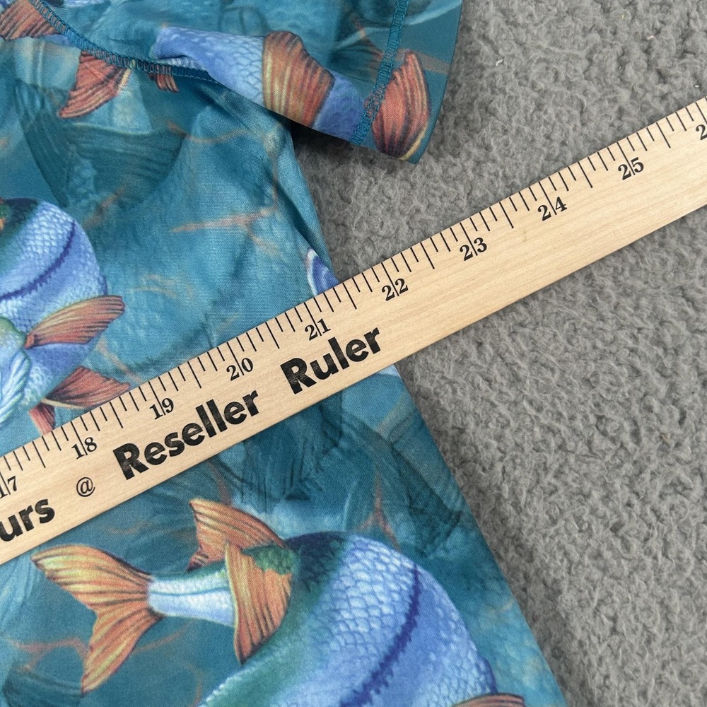 Reel Legends Shirt Mens Large Blue REEL-TEC Fishing Bass Fish Graphic Print - Picture 7 of 11